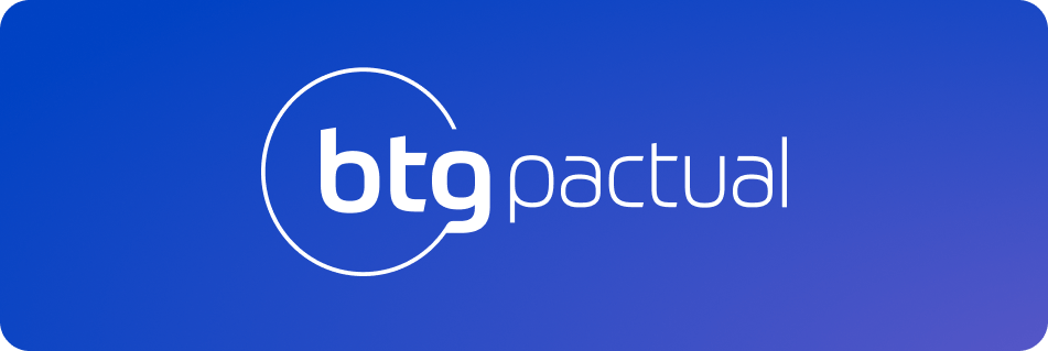 imagem degradê azul roxo com o logo do Banco BTG Pactua